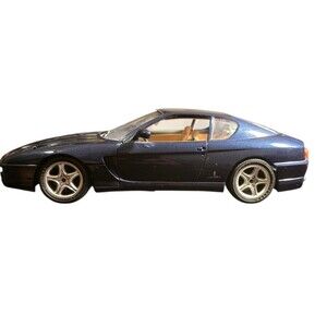 Bburago 1992 Ferrari 456GT Blue Diecast Model Car 1/18 Scale Free Shipping